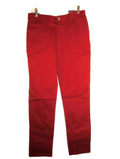 NWT 34, CLASS CLUB Red Pants, Boy's Size 18 Modern Fit, Adj. Waist Cotton/Span