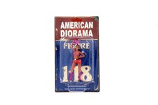 Western Style II 1:18 Scale American Diorama Figure Female Lady 4" Orange Pink