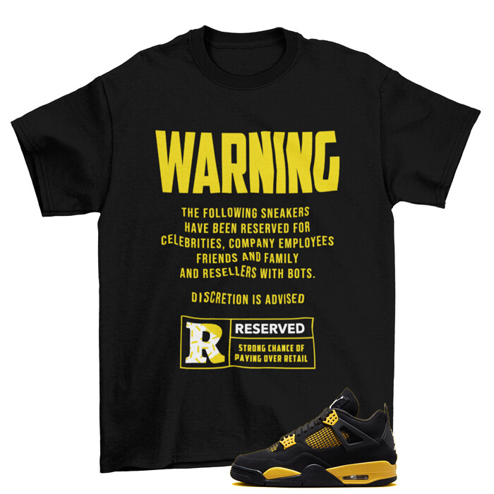 Celebrity Jordan Lightning Reserved Sneaker Shirt Thunder To Match