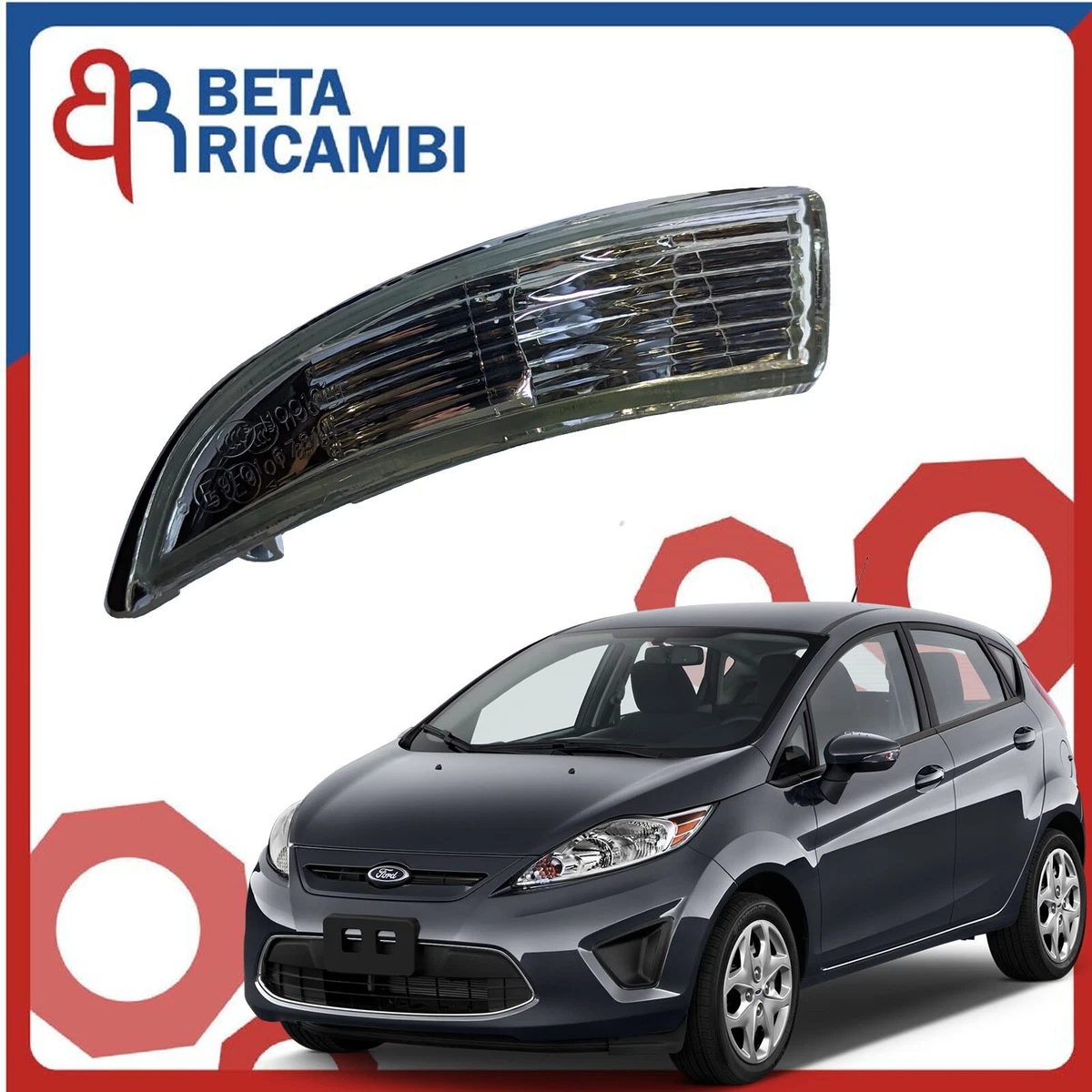 Specchio Specchietto Retrovisore per Ford Fiesta 2013-2017 6 Pin Destro - AutoStore24