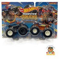 Hot Wheels Monster Truck Demolition Doubles Bigbite Vs Bigfoot 1:64 HWN62
