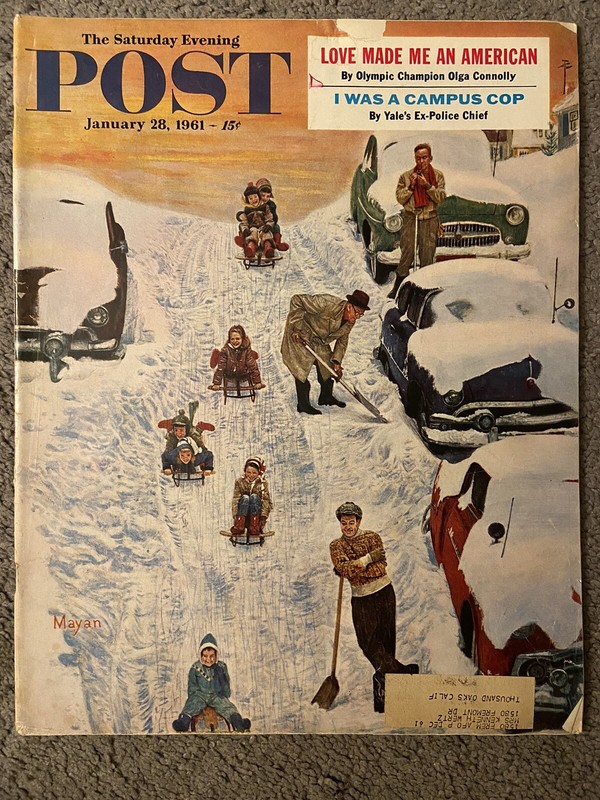 Saturday Evening Post January 28 1961 Olga Connolly Skybolt Missile Frank Wright