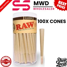 RAW 98 Special Classic Pre-Rolled Cones  100 Pack with Tips