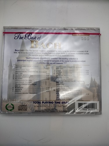 NEW & SEALED - Best of Bach CD, 69+ Minutes - Picture 2 of 2