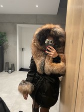 Daunenjacke Mit XXL Kapuze 