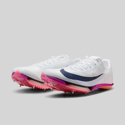 Nike Air Zoom Maxfly 2 'White Obsidian Pink' FD8395-100 Men's Size 9 Spikes