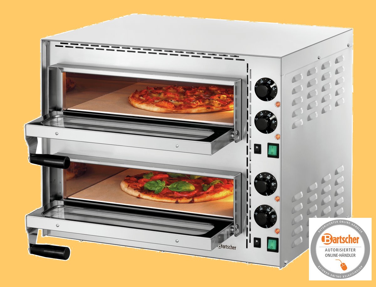 Pizzabackofen "Mini Plus 2" 2 Backkammern bis 400 Grad