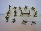 Marx  Desert Fox / Complete Matched Set of 16 Series 2 ( Medical ) G.I.'s /Olive