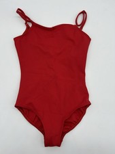 Capezio Dancewear Ballet Leotard Red Child Large Adjustable Straps