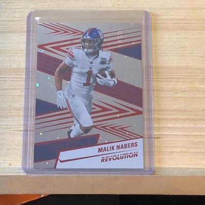 2025 Panini Revolution Malik Nabers Red Cosmo #86 New York Giants B-26