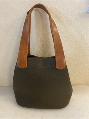 Welcome Designer Kangaroo Olive Green Leather Mini Bucket Purse Australian