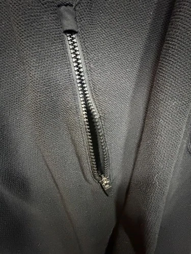 Carhartt Men’s Black Fleece Full Zip Jacket Zipped Pockets 2XL Reg 102838 image 4