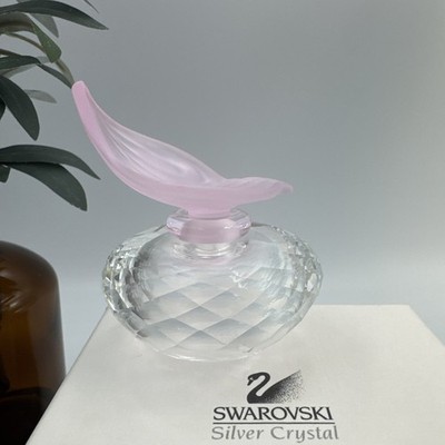 Swarovski Crystal Rose Flacon Perfume Bottle with Original Box | eBay