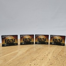 TDK DVM60ME 60 Mini DV Digital Video Cassette - SET OF 4 - NEW / SEALED