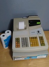 SHARP XE-A201 ELECTRONIC Programmable CASH REGISTER w Operation Key