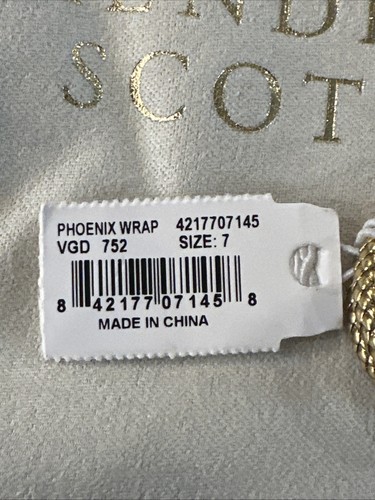 NWT Kendra Scott Phoenix Snake Vintage Gold Wrap Ring Size 7 #7 Free Shipping - Picture 3 of 4