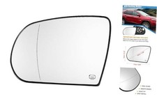 Car Left Rearview Heated Side Mirror Glass for Jeep Cherokee 2014-2019