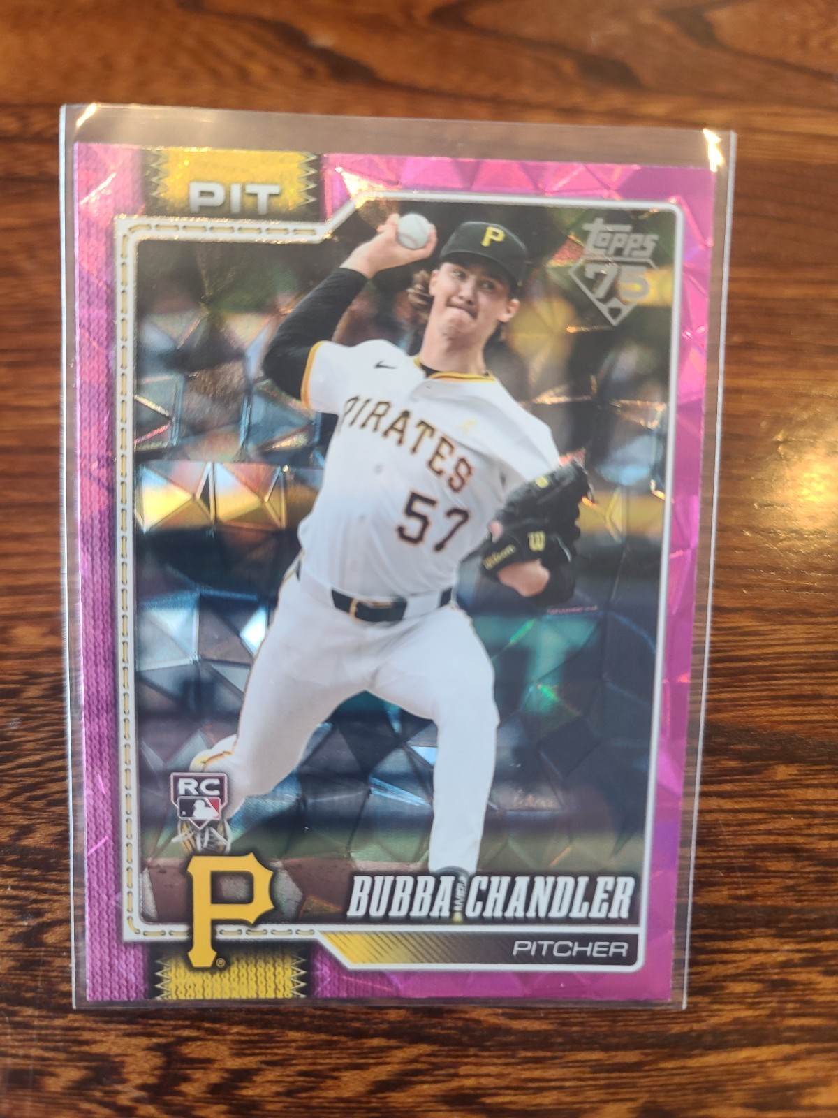 2026 Topps Series 1 - Bubba Chandler #283 Pink Diamante Foil (RC)