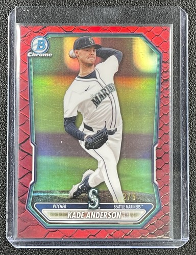 KADE ANDERSON 2026 BOWMAN CHROME #BCP-19 PROSPECT REPTILIAN RED REFRACTOR 2/5