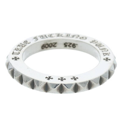 【CHROME HEARTS】 TFP ビッグパンクリング 9号 Chrome Hearts True Punk Big Ring Silver Size 6.5 TFP PNK