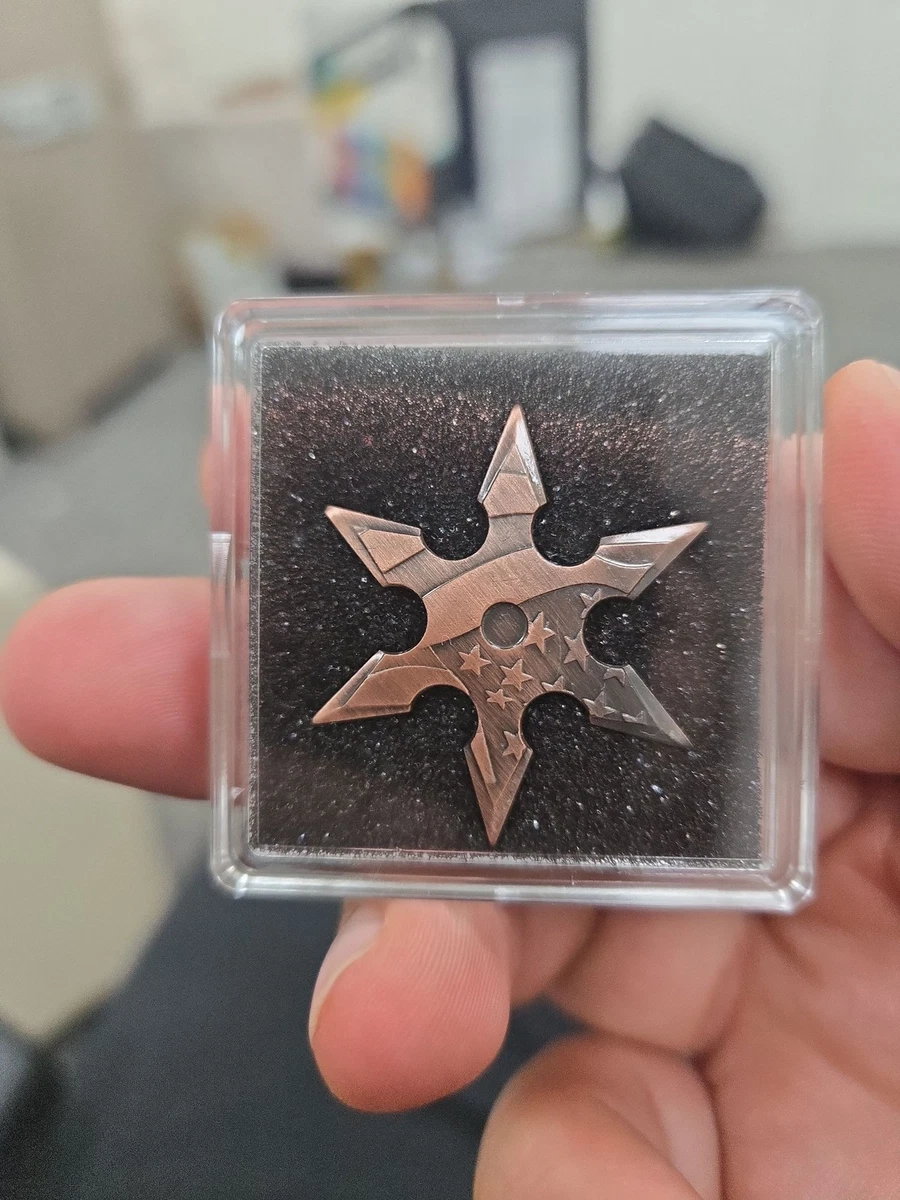 5 gram Copper Ninja Star Error, representative item