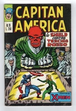 1968 MARVEL CAPTAIN AMERICA #103 & X-MEN #17 RED SKULL & MAGNETO RARE KEY ITALY