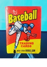 1975 TOPPS BASEBALL MINI UNOPENED WAX PACK POS #223 GEORGE BRETT 227 YOUNT RC