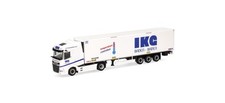 Herpa 9959018 - 1/87 DAF XG Remorque Réfrigérée "IKG Spedition" - Neuf