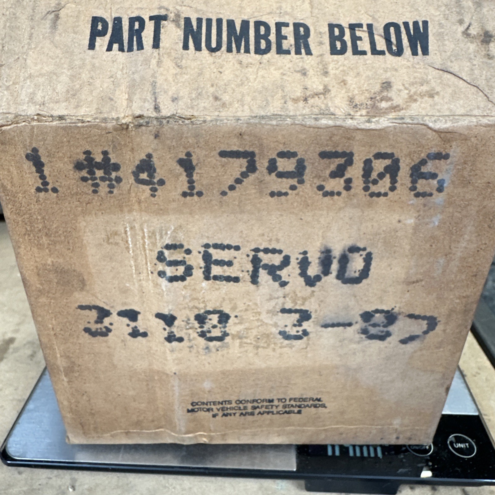 Mopar NOS  4179306 Speed control servo motor. Broken Corner On Plastic, See Pic