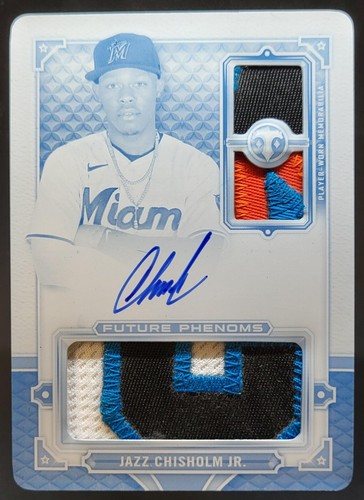 2022 Topps Triple Threads Jazz Chisholm JR. Auto Relics White Whale 1/1 LF2