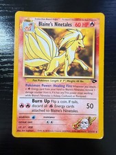 Pokémon TCG Blaine's Ninetales 21/132 Gym Challenge Rare Regular ENG 2000 on eBay