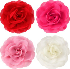 4Pcs Dog Collar Flower PET Bow Accessories