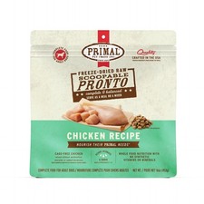 Primal Freeze Dried Dog Food, Pronto Mini Nuggets, Chicken; Scoop Serve, Compl