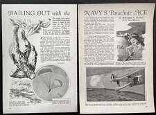 “Bailing Out With Navy Parachute Ace” William Scott 1934 article Altitude Champ