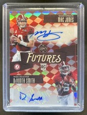 2021 Panini Legacy Mac Jones DeVonta Smith Futures Ink Combo RC Ruby Auto #/20