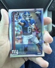 Jaxson Dart  2025 Topps Chrome Rookie Refractor #306 New York Giants NFL