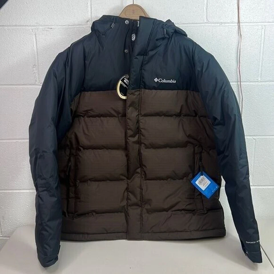 NWT Columbia Grand Trek Il Parka Talla 1X Marrón/Negro Abrigo Aislado - Imagen 3 de 4