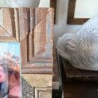 Reclaimed Vintage Mitered Wood Patchwork Distressed Frame Portrait Barn Pastel — photo 7