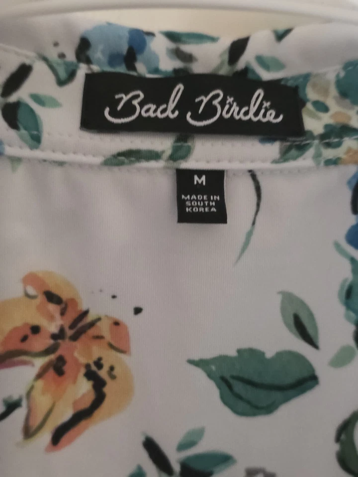 Рубашка для гольфа мужская BAD BIRDIE Polo цветочный узор M разноцветная - Изображение 2 из 4