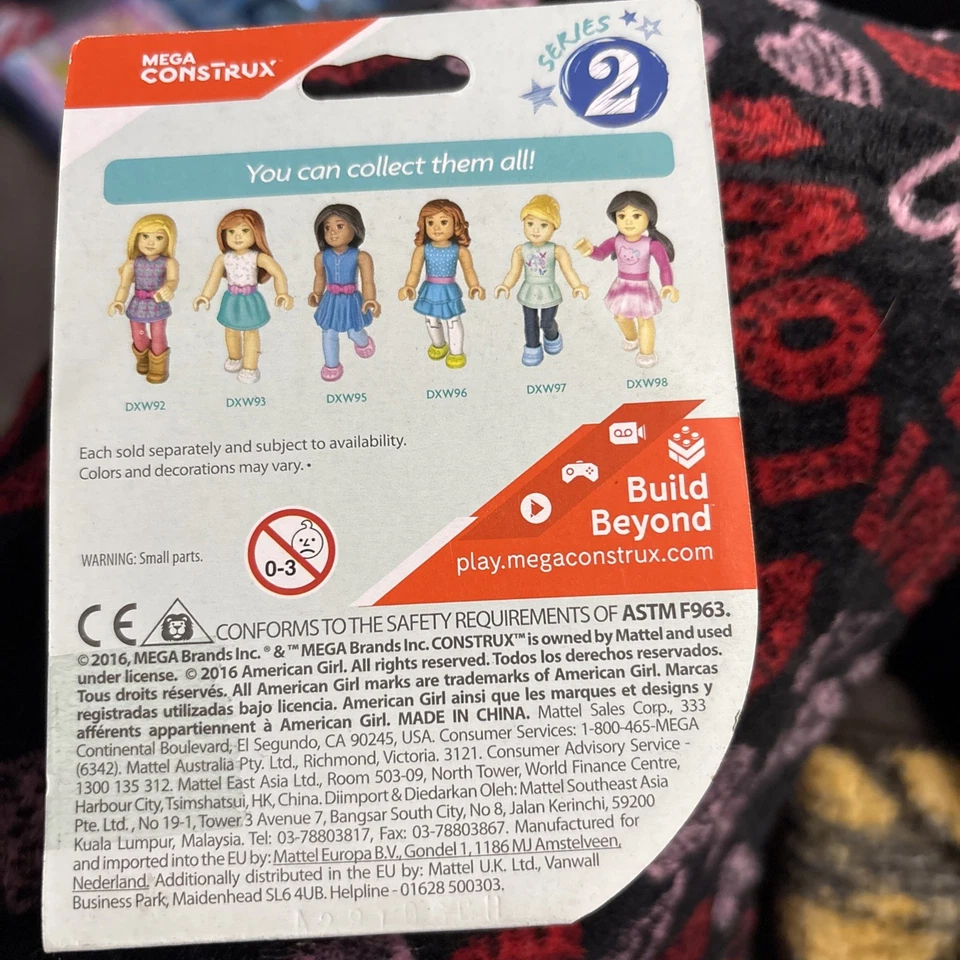 NEW Mega Construx American Girl Series 2 Spring Plaid Cowgirl Mini Figure BNIP - Image 2 of 2