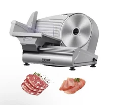 SucceBuy Electric Deli Meat Slicer w/ SUS420 Blade & Adjustable Thickness