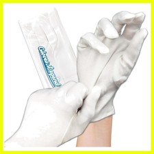 Small White Cotton Gloves, 3 Pairs for Eczema Relief  Nighttime Moisturizing