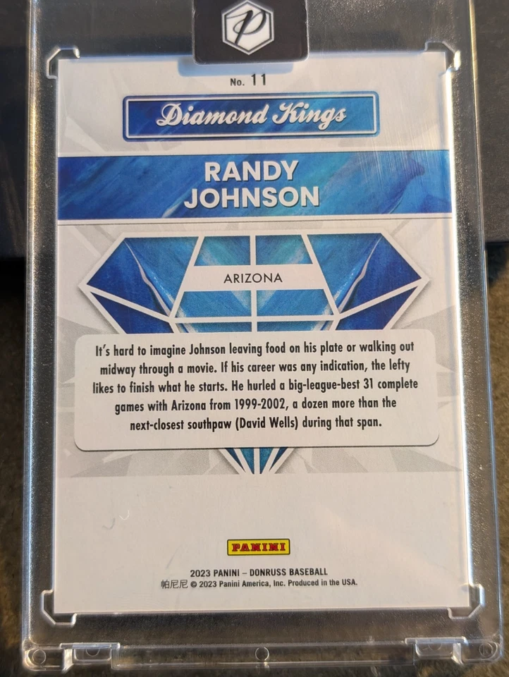 2023 Donruss - Diamond Kings Voltage #11 Randy Johnson SN 21/25 - Image 2 of 3