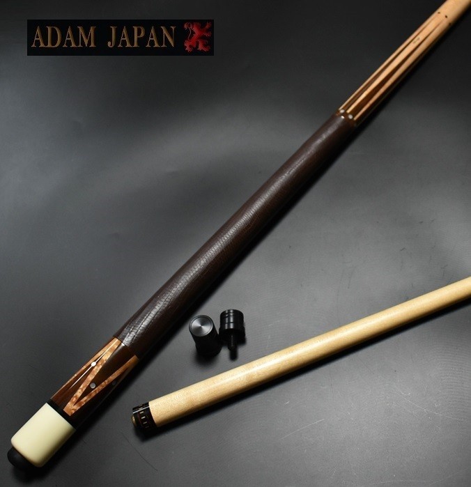 Adam Cue Helmstetter 80s 8-Point 18 Tooth Lizard Leather Pool Cue