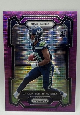 2023 Panini Prizm Rookies Jaxon Smith-Njigba Purple Pulsar Prizm (RC) Seahawks