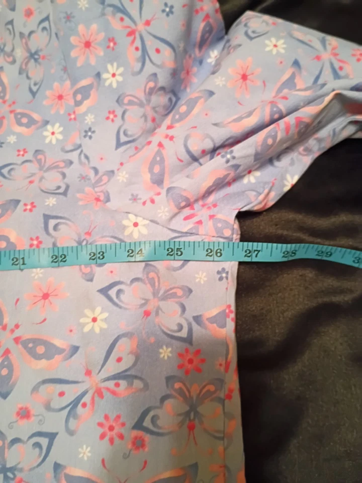 Chaqueta Médica Para Mujer SB Lavanda Mariposa Floral Manga Larga XL Foto 4 de 4