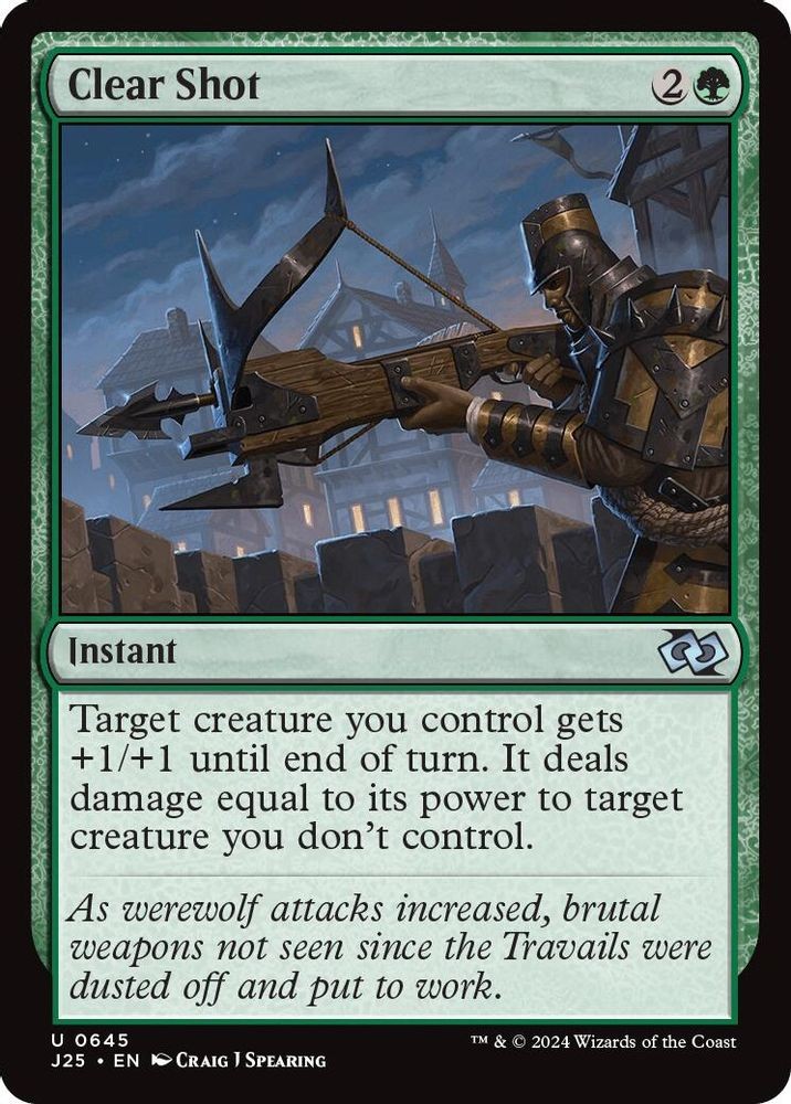 Clear Shot 645 J25 Foundations Jumpstart Magic MTG NM