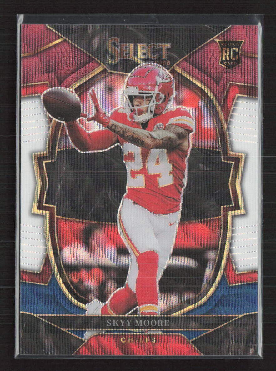 2022 Panini Select #21 Skyy Moore Tri-Color Prizm #/249 Kansas City Chiefs (U)