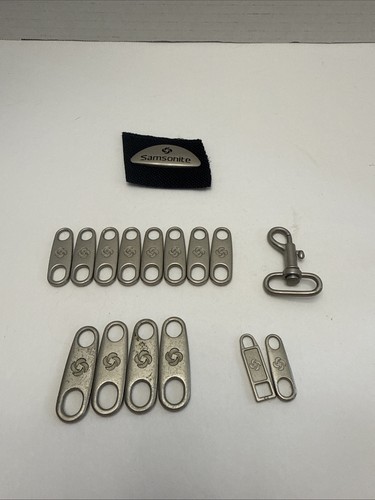 Universal Samsonite Zipper Pull 14 Sliders For Luggage/backpack Zipper And Hook