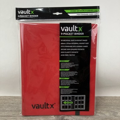 Vault X 9-Pocket Strap Binder 360 Card Album Red